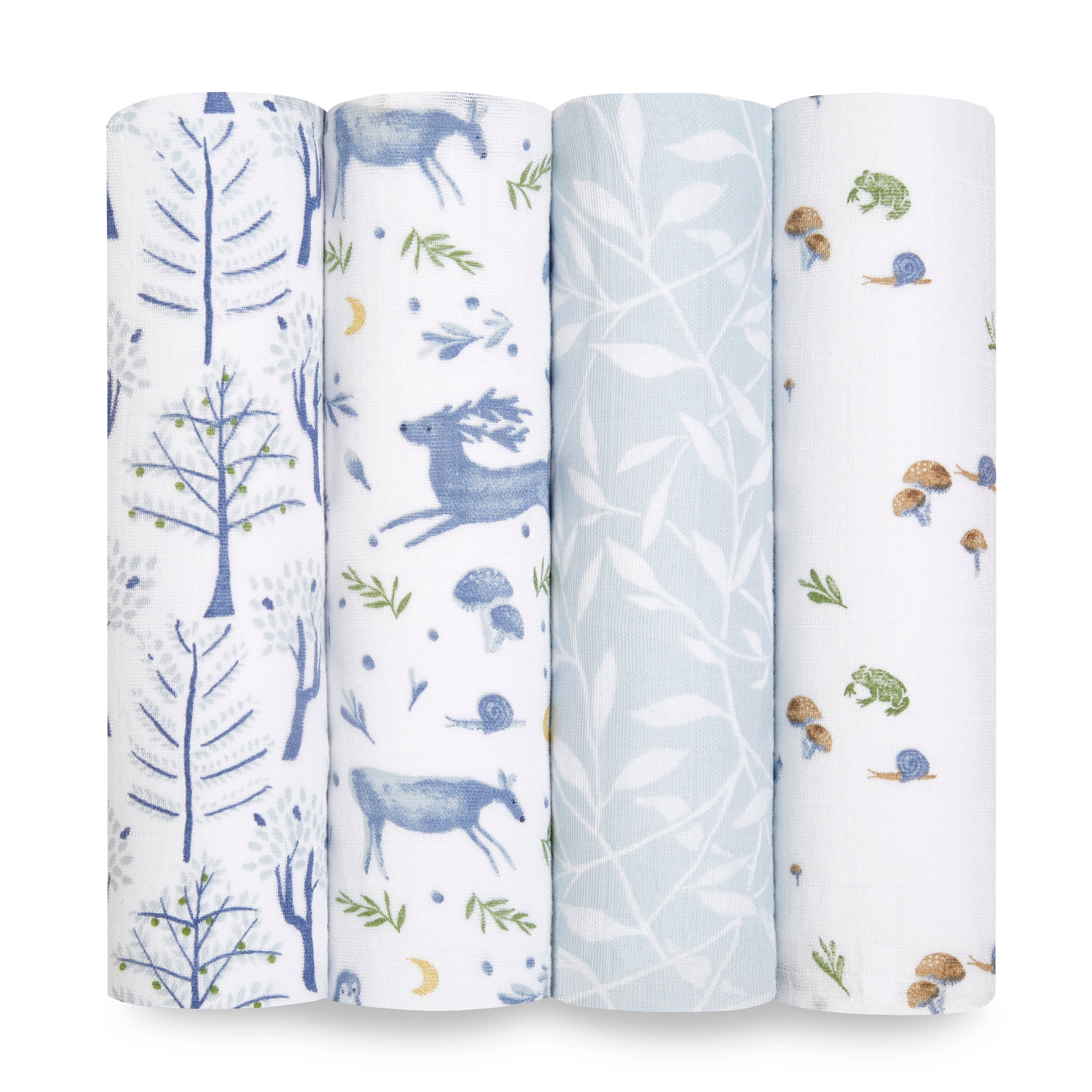 4pk ORGANIC muslin swaddles - outdoors