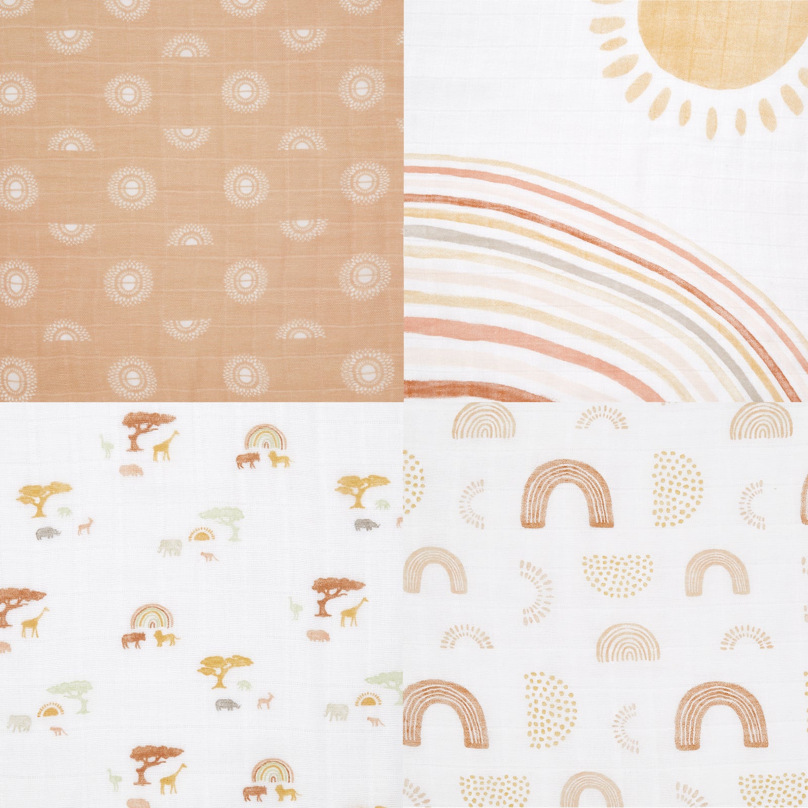 4pk classic muslin swaddles - keep rising