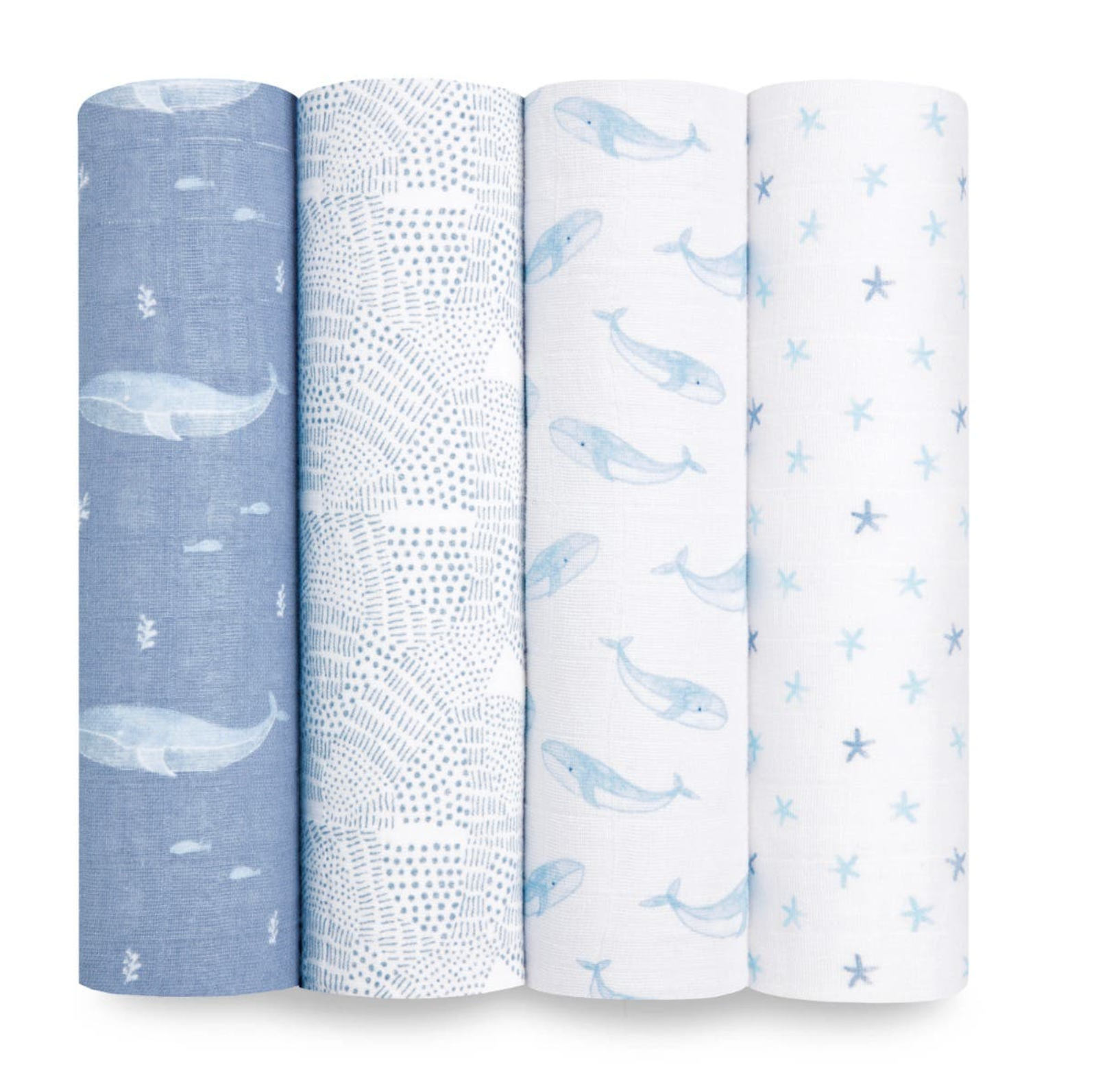 Aden + Anais oceanic ORGANIC 4-pack swaddles