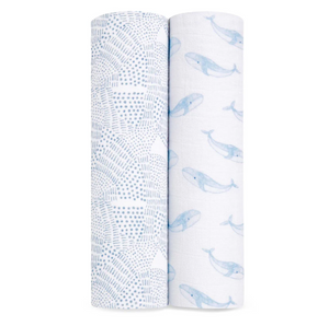 aden + anais oceanic 2-pack muslin swaddles