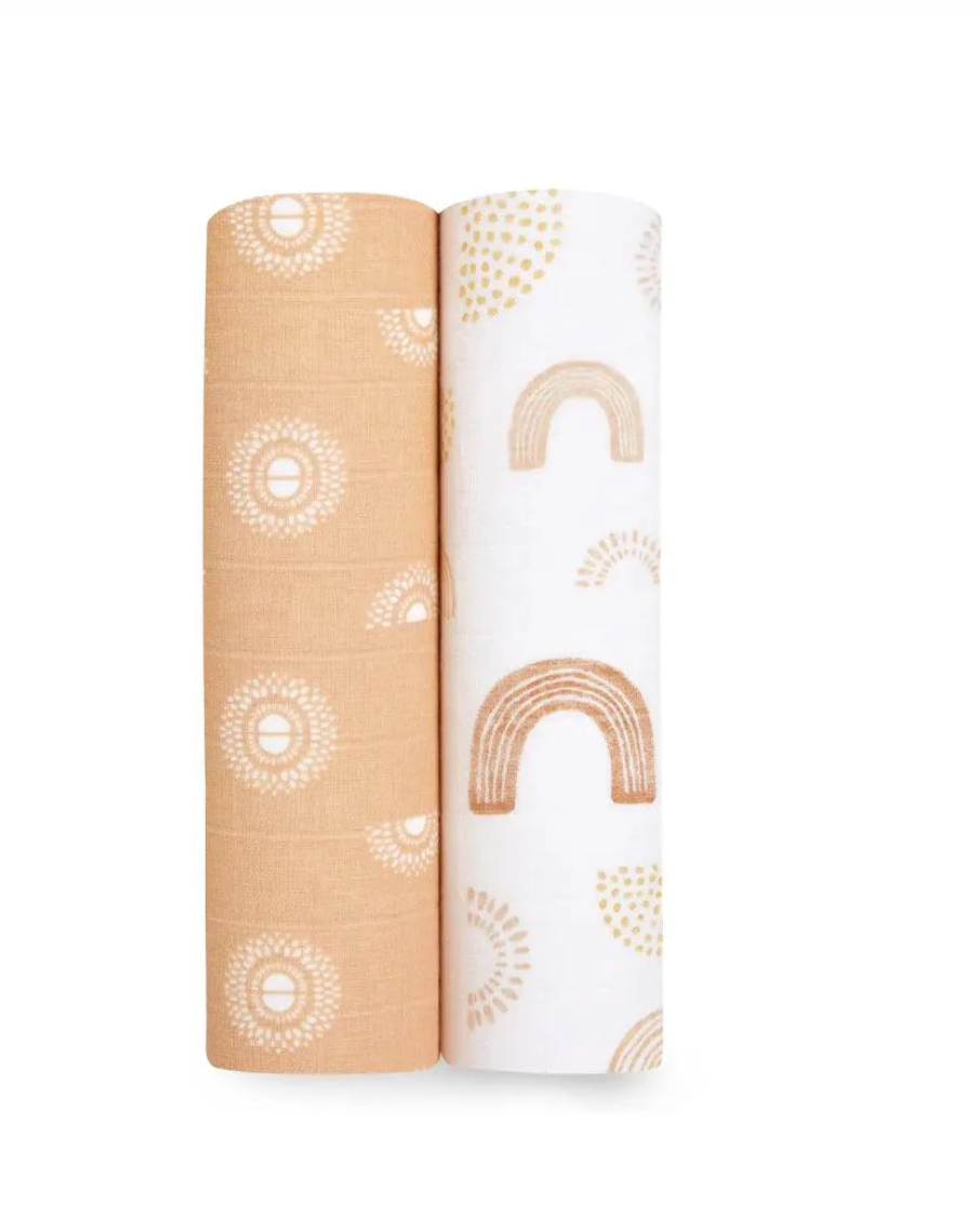 2pk classic muslin swaddles - keep rising
