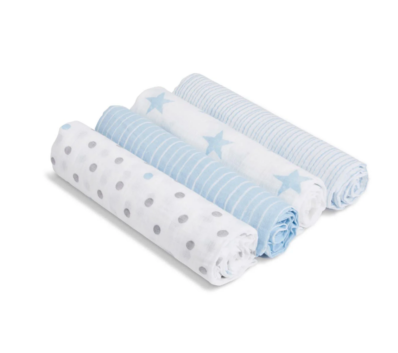 4pk classic muslin swaddles - dapper