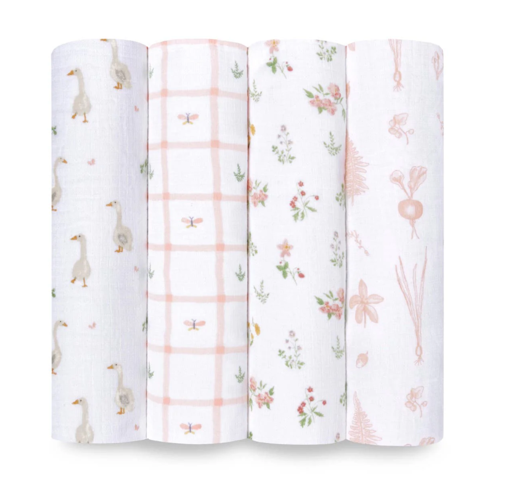 Aden + Anais country floral 4-pack swaddles