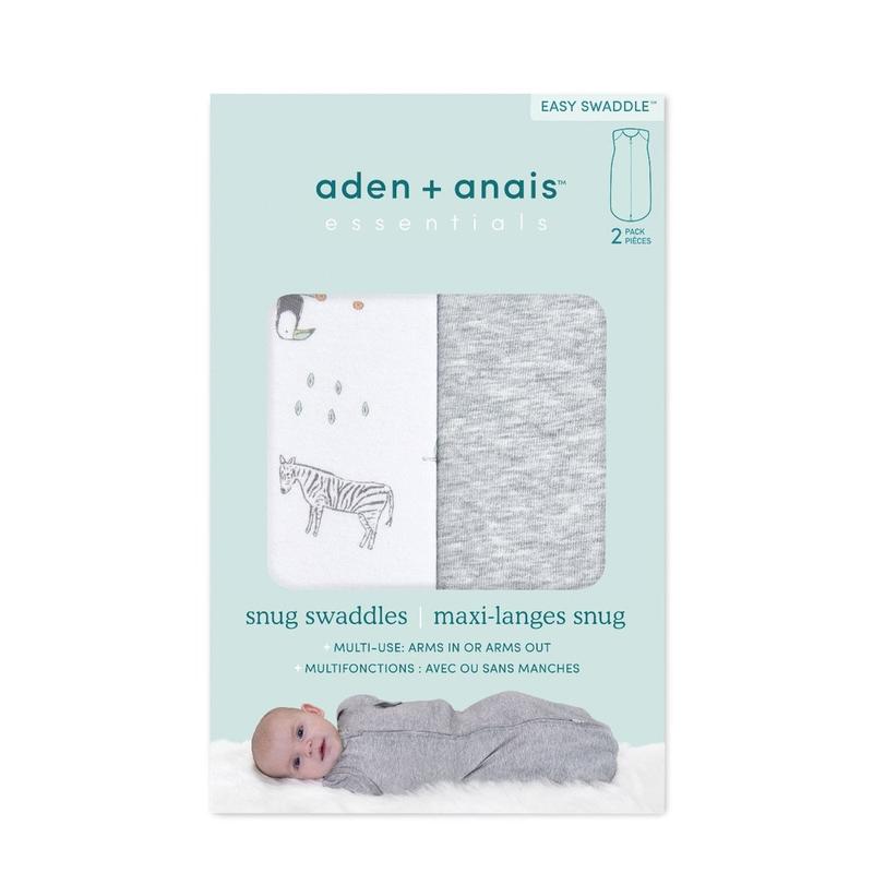 aden + anais Essentials Savannah Spots Newborn Snug Swaddle 0-3 months 2pk