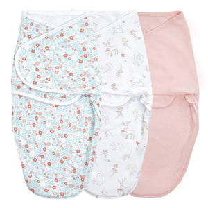 aden + anais essentials wrap swaddle 3 pack - Fairy Tale Flowers 0-3 months