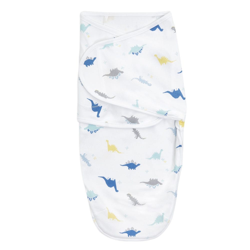 aden + anais cotton essentials wrap swaddle 3pk - Dino Rama 4-6 months