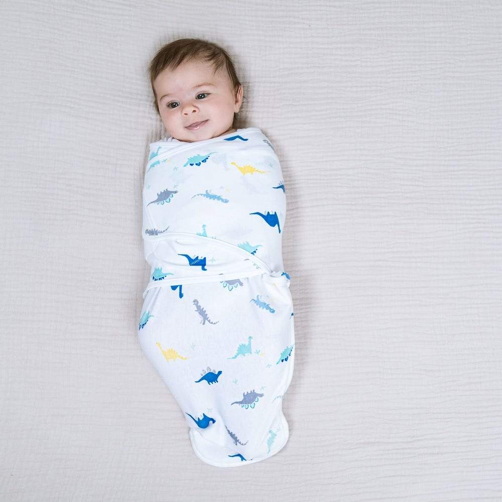 aden + anais essentials wrap swaddle 3pack - Dino Rama 0-3 months S/M