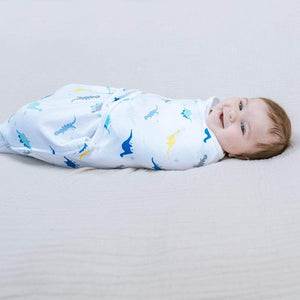aden + anais essentials wrap swaddle 3pack - Dino Rama 0-3 months S/M