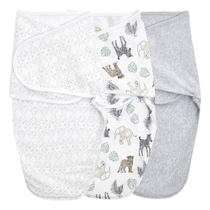 aden + anais Essentials wrap swaddle 3pack - Toile 0-3 months