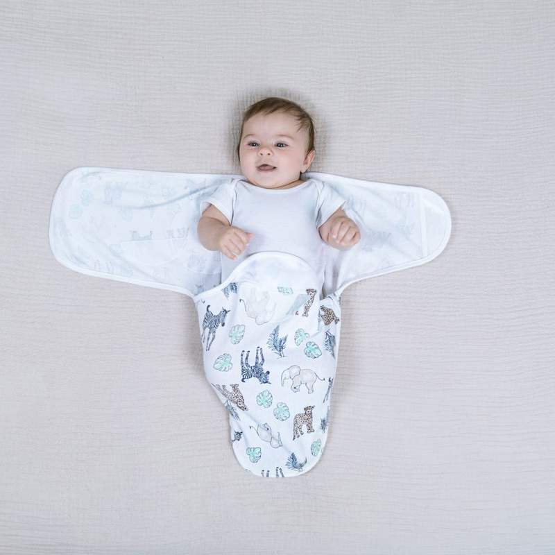 aden + anais Essentials wrap swaddle 3pack - Toile 0-3 months