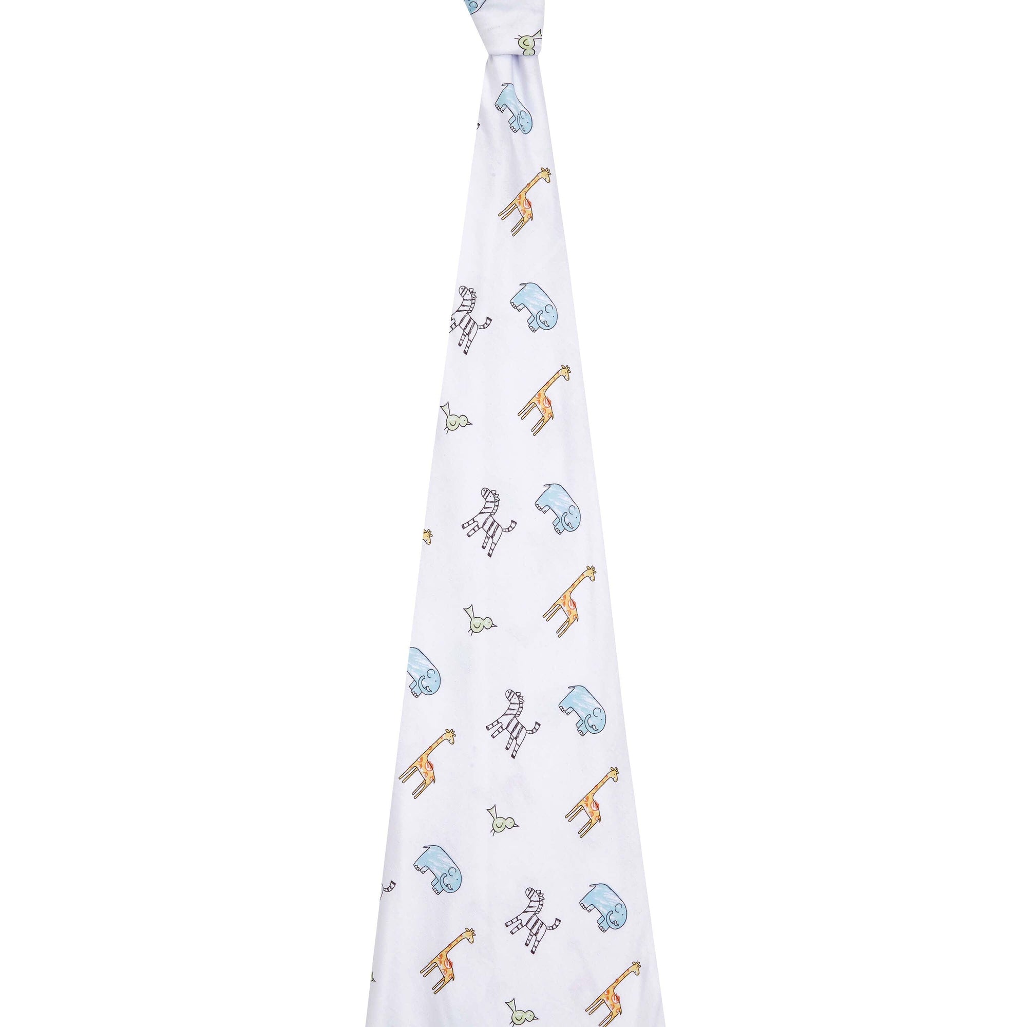 1pk cotton comfort knit swaddle - jungle jammin