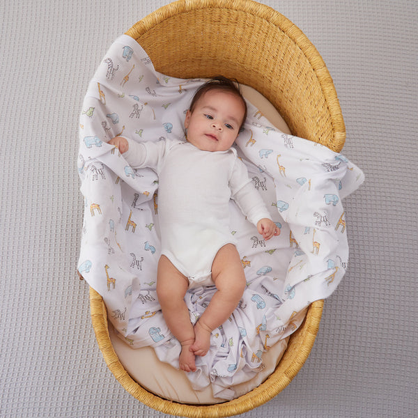 comfort knit™ newborn swaddle blanket - aden + anais