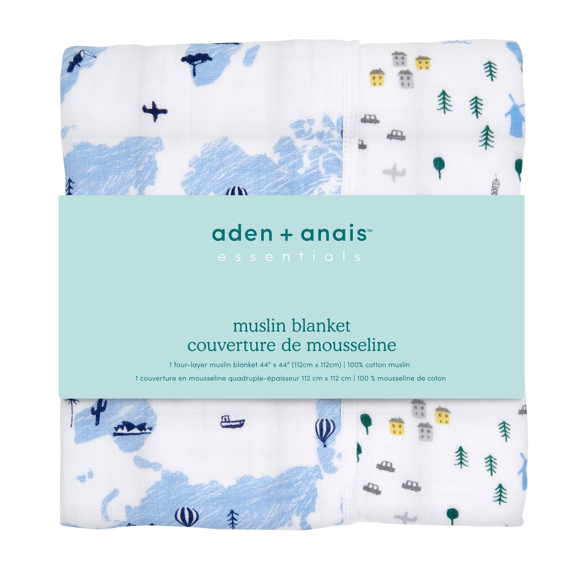 aden + anais essentials little big world wonderlust dream blanket