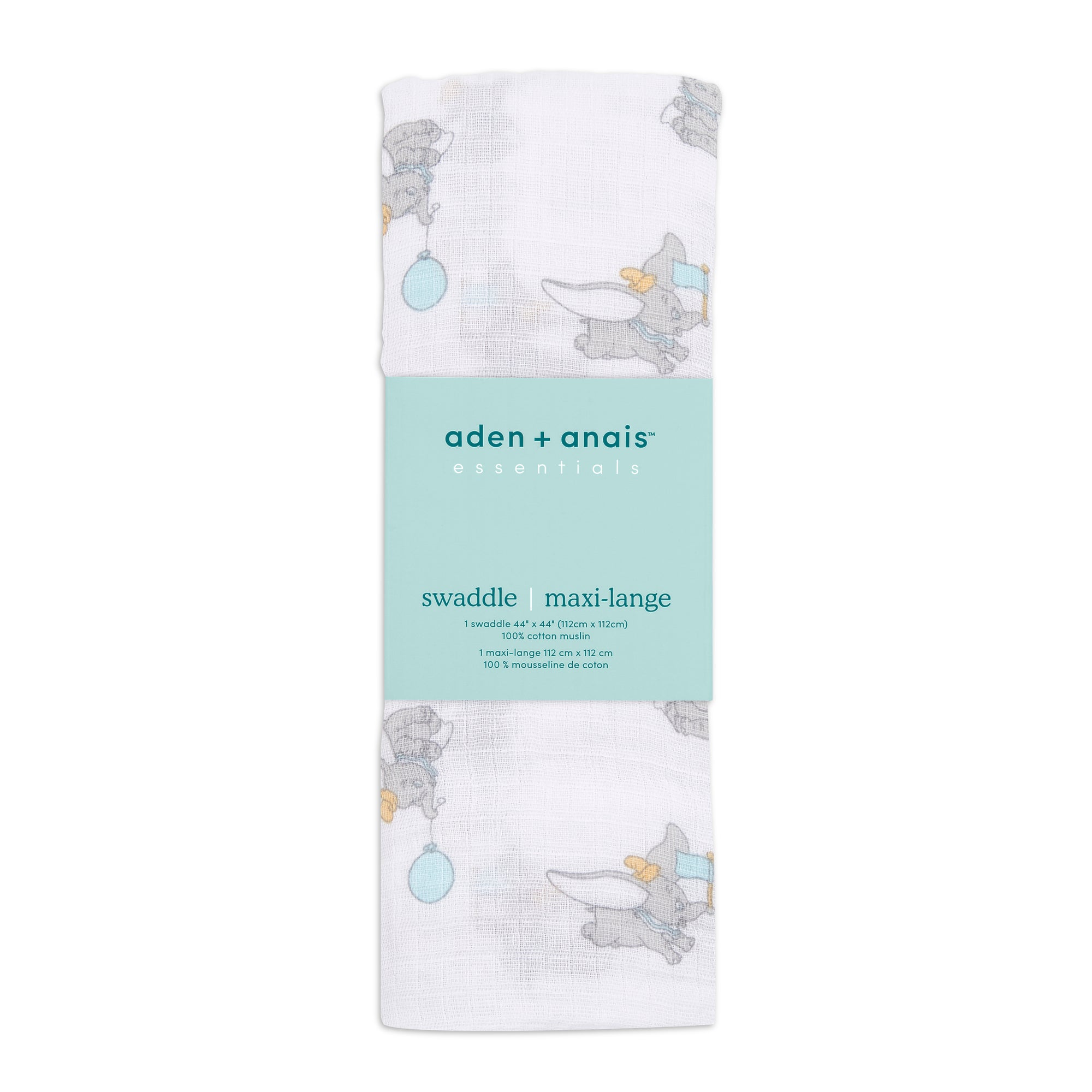aden + anais essentials DISNEY Dumbo new heights classic single swaddle