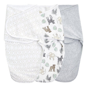 Essentials wrap swaddle 3pack - Toile 4-6 months
